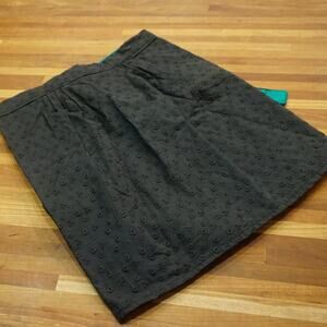 Black and teal green eyelet hostess cocktail apron